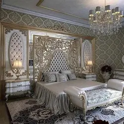 Photo of a rich bedroom