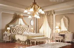 Photo of a rich bedroom