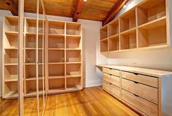 Wardrobe made of wood photo