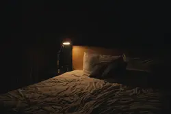 Photo Of A Bedroom In The Dark
