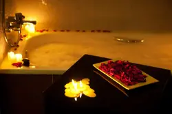 Ванна романтика свечи фото