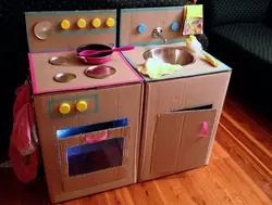 Cardboard kitchen photo