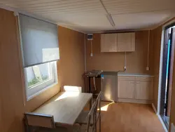 Kitchen in a trailer photo