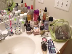 Bathroom with cosmetics photo