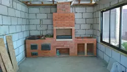 Kitchen made of blocks photo