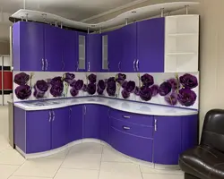 Кухня цвет виола фото