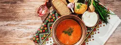 Russian cuisine photo for presentation