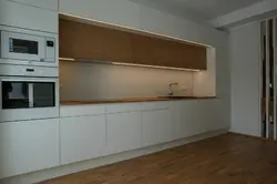 Kitchen with three pencil cases photo