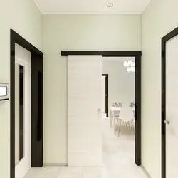 Light laminate flooring in the hallway photo