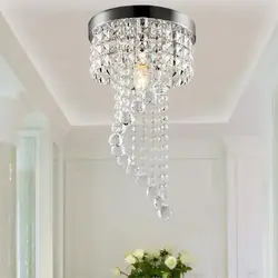 Crystal chandeliers in the bedroom photo