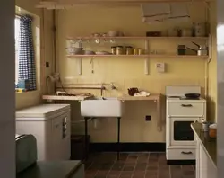 Photo of a kitchen in a Soviet Khrushchev building