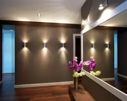 LED strip in the hallway photo