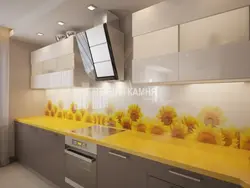 Кухни с желтым фартуком фото