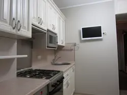 White TV in the kitchen photo