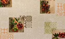 Paper wallpaper for kitchen photo