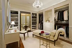 Photo of dressing rooms with a mirror