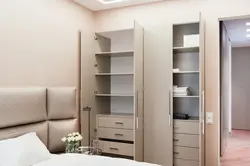 Tall wardrobe in the bedroom photo