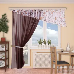 Curtain for the kitchen corner photo