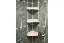 Bathtubs with corner shelf photo