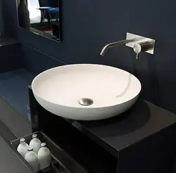 Round bathroom sinks photo