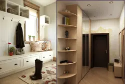 Hallway with sofa and wardrobe photo