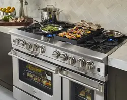 Types of gas stoves for the kitchen photo