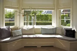 Sofas for the kitchen with a bay window photo