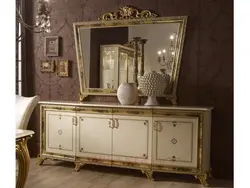 Chest Of Drawers With Mirror In The Living Room Photo