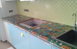 Mosaic Kitchen Countertop Photo