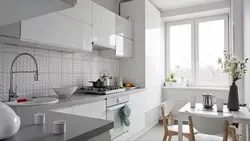 Белая Глянцевая Плитка На Кухне Фото