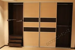 Photo of wenge wardrobes in the hallway