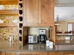 Шкаф для техники на кухне фото
