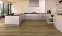 Linoleum in the kitchen under laminate photo