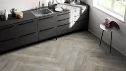 Линолеум на кухню под ламинат фото