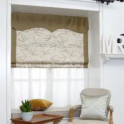 Double Roman blinds for the kitchen photo