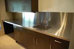 Countertop аз пӯлоди зангногир барои акс ошхона