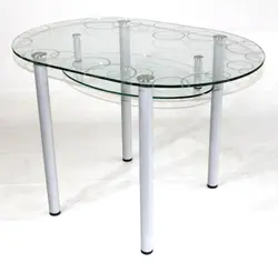 Glass Oval Table For Kitchen Photo