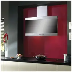 Kitchen hood with TV photo