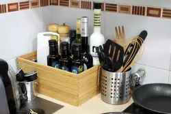 Организация пространства на кухне на столешнице фото