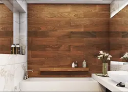 Vinyl laminate flooring for bathroom wall photo