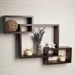 DIY wall shelves for hallway photo