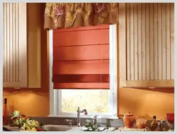 Рымская штора на кухню сваімі рукамі фота