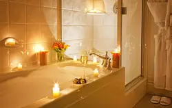 Фото ванная с пеной и свечами фото