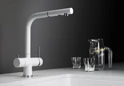 Kitchen faucet with water filter photo