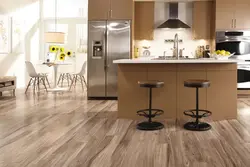 Tiles for laminate in the interior photo in the kitchen