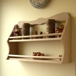 DIY Kitchen Shelf Made Of Wood Photos And Drawings