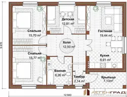 House project 10 by 10 one-story with 4 bedrooms photo