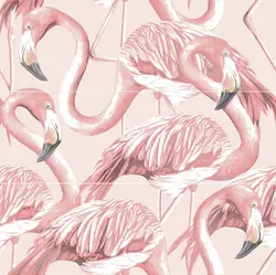 Фламинго в интерьере ванной