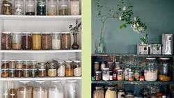 Jars for kitchen interior