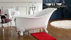 Литьевая ванна в интерьере